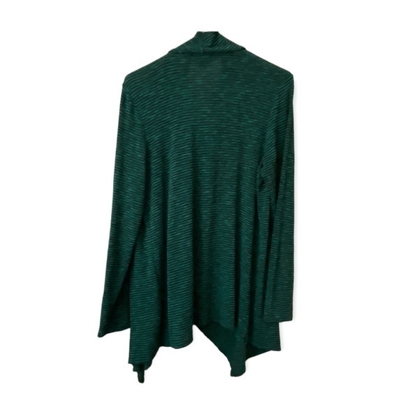 AB Studio Sweater Women’s Size Large One‎ Button Closure Cardigan Green - Picture 2 of 6